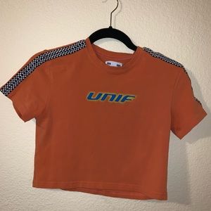 cropped unif tee